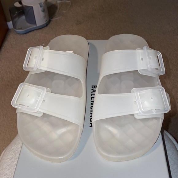 Balenciaga Shoes - Balenciaga clear rubber slide